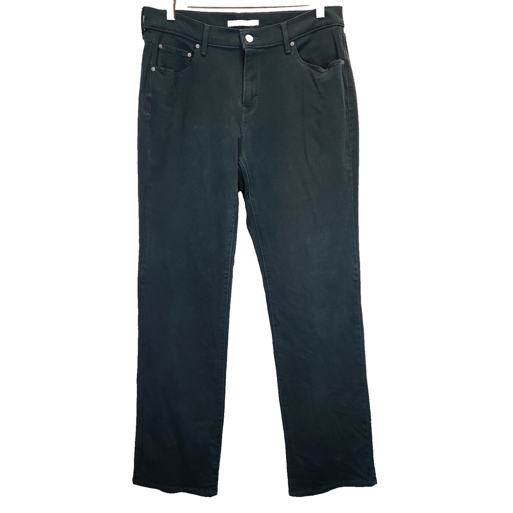 Levis 505 Regular Fit Straight Leg Jeans Men`s W31 L32 Green Denim 15505-0180